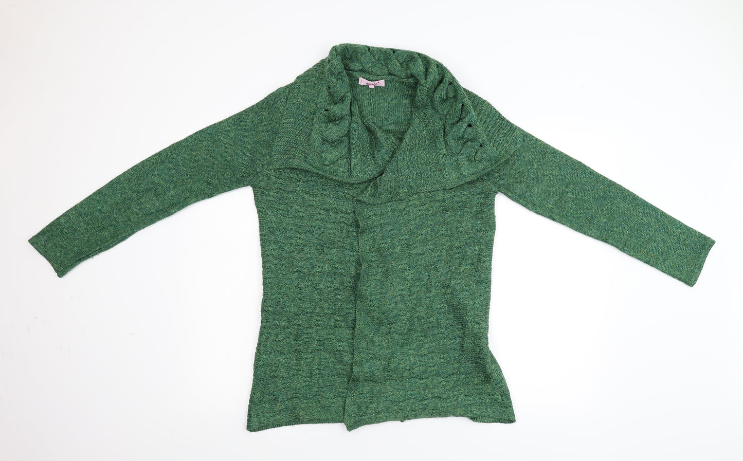 Per Una Womens Green  Knit Cardigan Jumper Size M