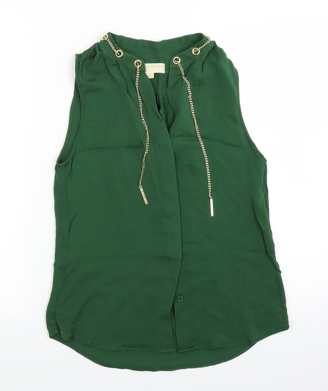 Michael Kors Womens Green   Basic Blouse Size XS  - chains`