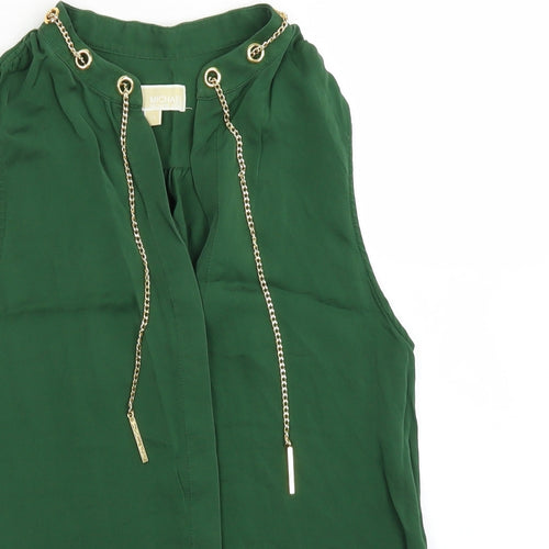 Michael Kors Womens Green   Basic Blouse Size XS  - chains`