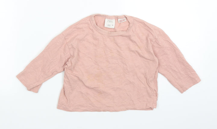 Zara Baby Orange Basic T-Shirt Size 12-18 Months