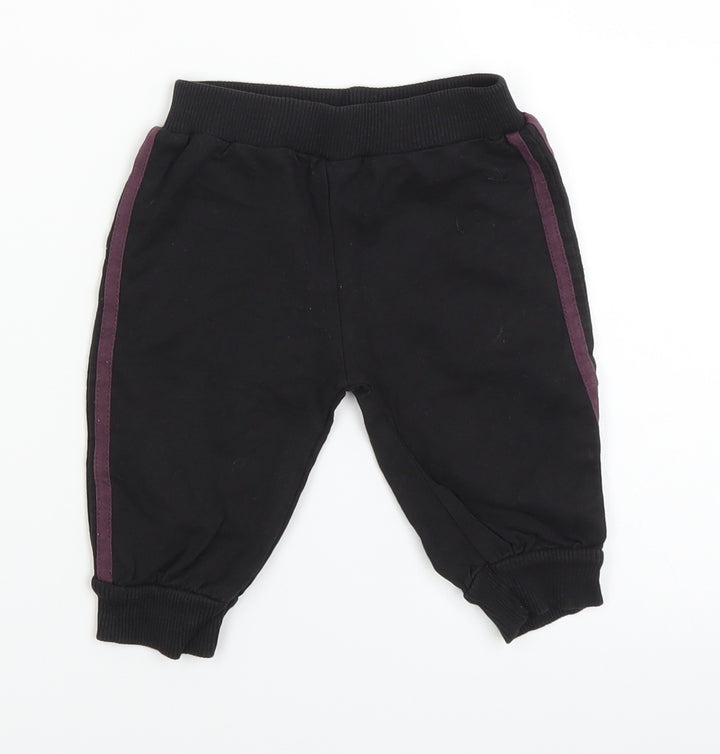 Adams Boys Black Sweatpants Trousers Size 3-6 Months