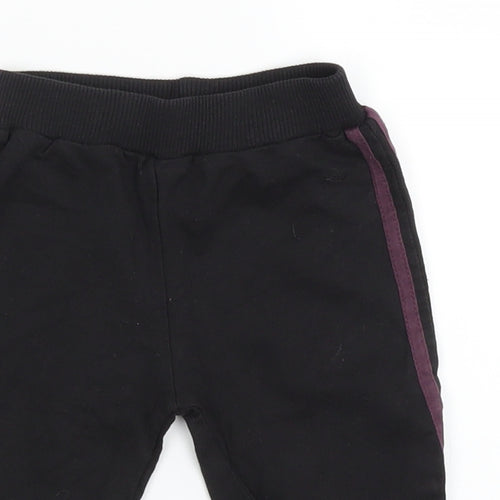 Adams Boys Black   Sweatpants Trousers Size 3-6 Months