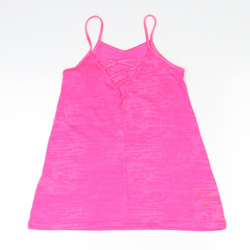 Matalan Girls Pink   Basic T-Shirt Size 4 Years  - LOVE YOU TO THE BEACH AND BACK
