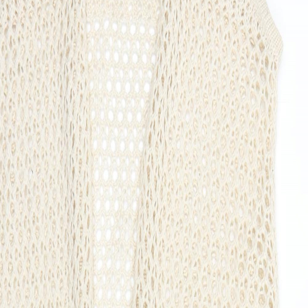 Warehouse Womens Ivory   Cardigan Jumper Size S