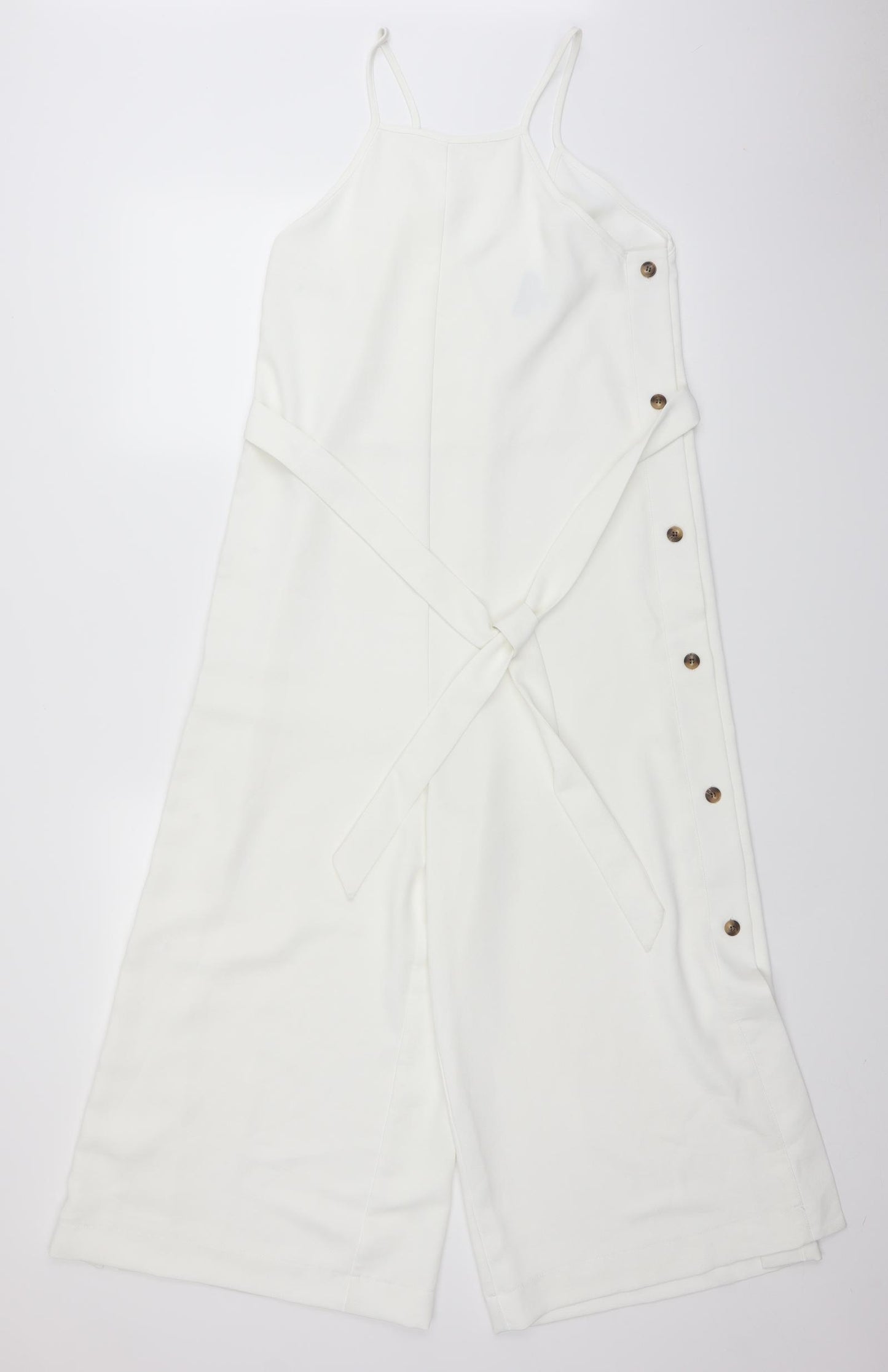 Topshop Womens White   Playsuit One-Piece Size 10 L20 in