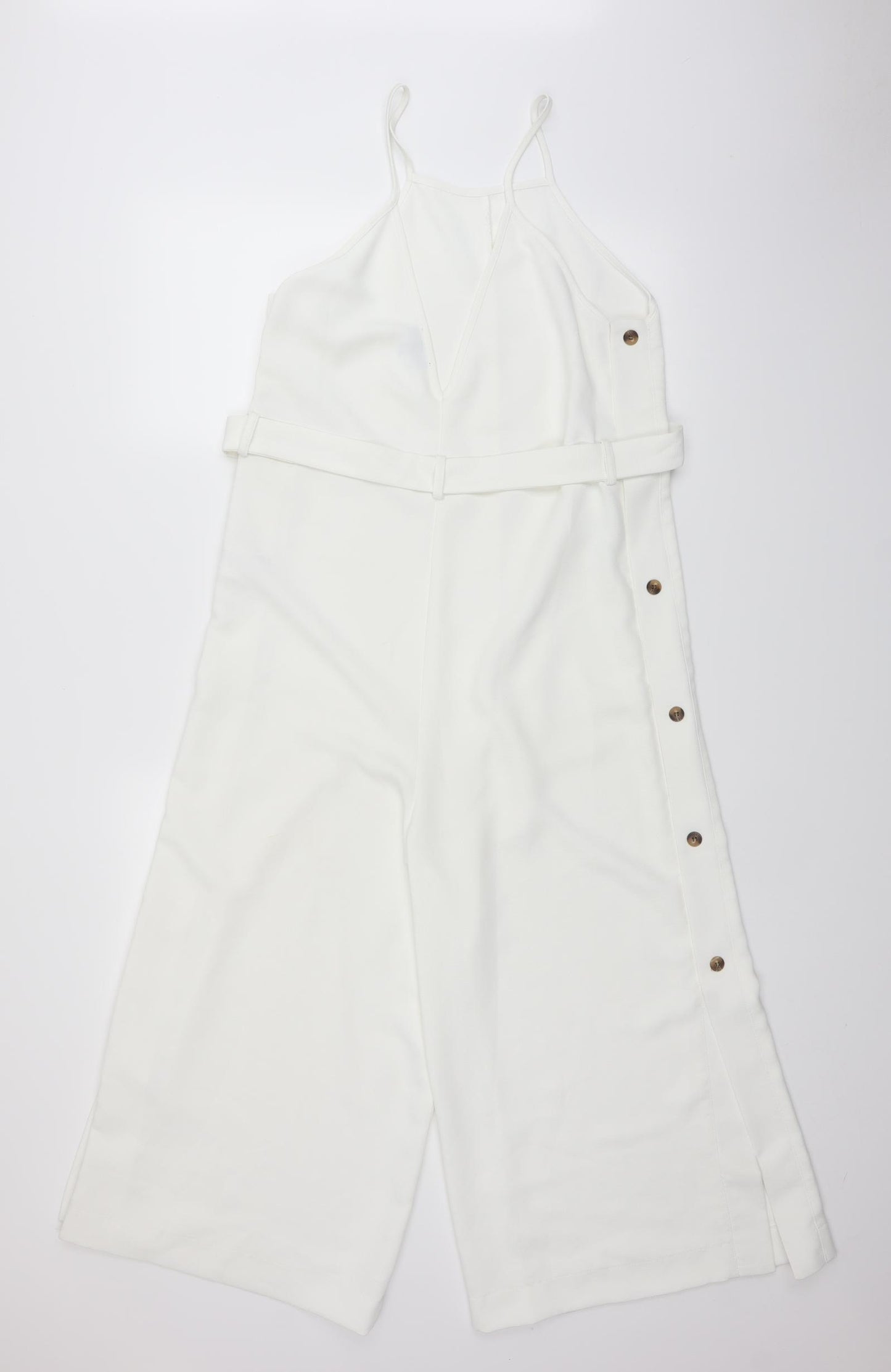 Topshop Womens White   Playsuit One-Piece Size 10 L20 in