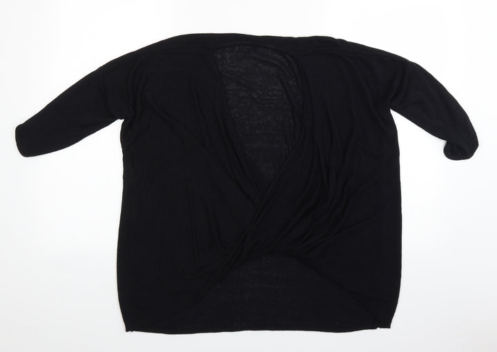 River Island Womens Black Basic Blouse Size 8 - oversized