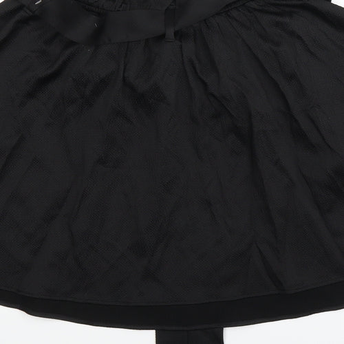 H&M Womens Black   A-Line Skirt Size 10  - belted