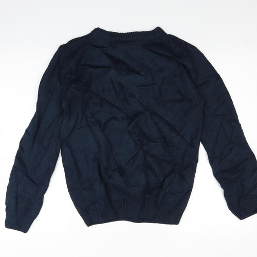 Disney Womens Blue  Knit Pullover Jumper Size 6