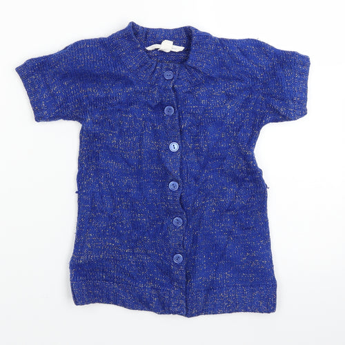 Pumpkin Patch Girls Blue   Cardigan Jumper Size 4 Years