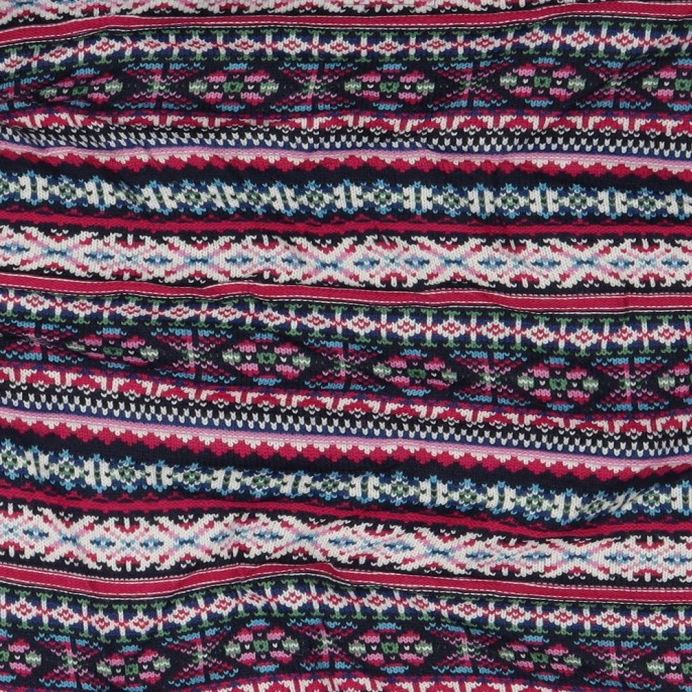 Country Rose Soap Co. Womens Pink Fair Isle  Pullover Jumper Size L