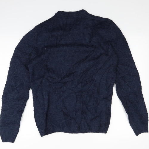 Threadbare Mens Blue   Pullover Jumper Size M