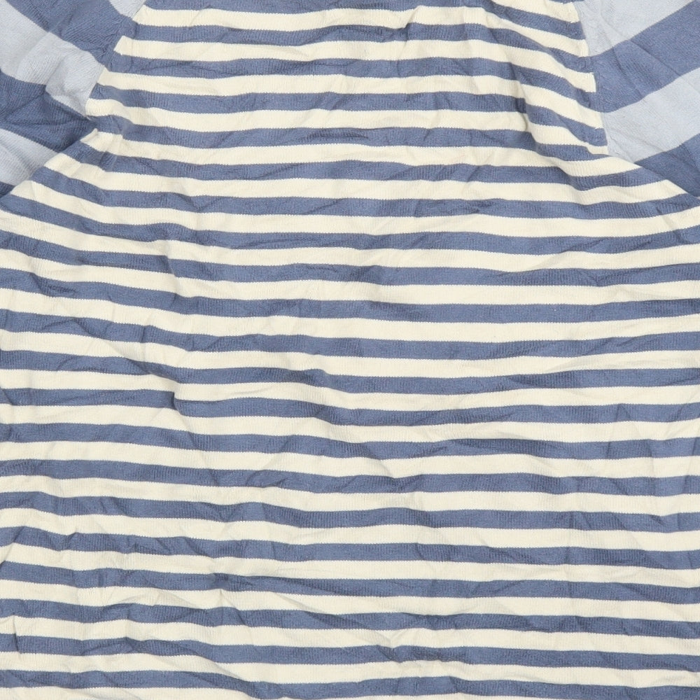 SoulCal&Co Mens Blue Striped  Pullover Jumper Size M