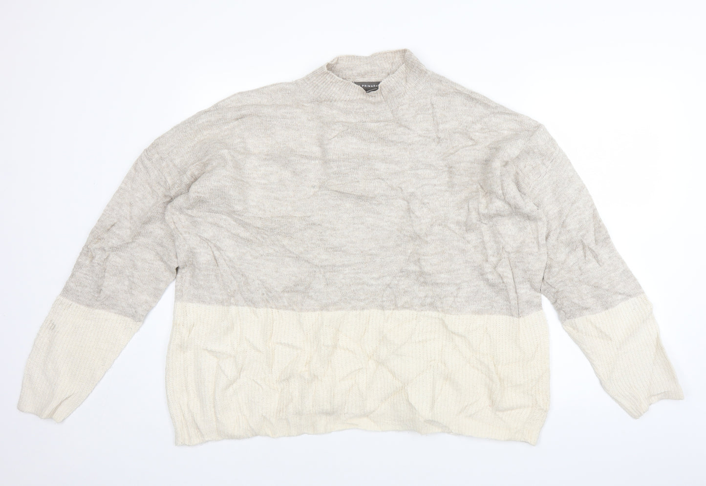 Primark Womens Grey   Pullover Jumper Size XL