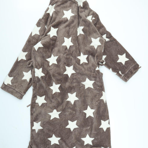 Dorothy Perkins Womens Brown Solid  Babydoll Robe Size M  - Star pattern