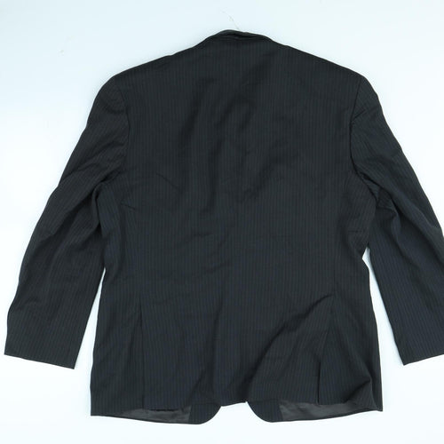 Jeff Banks Mens Black   Jacket Blazer Size 44  - shoulder pads