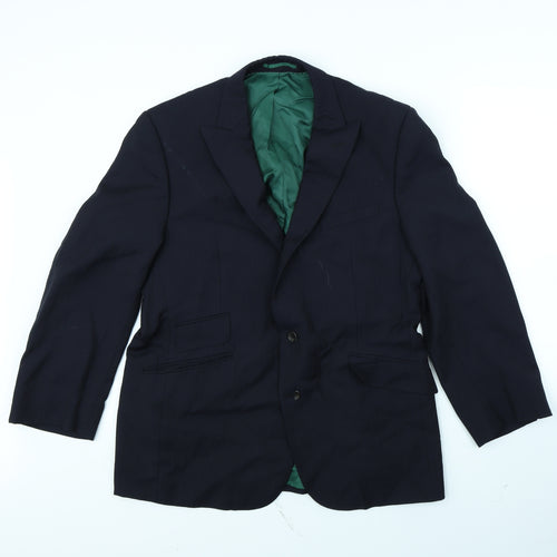 Preworn Mens Blue Striped  Jacket Blazer Size 36