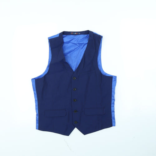 Preworn Mens Blue   Gilet Waistcoat Size 40