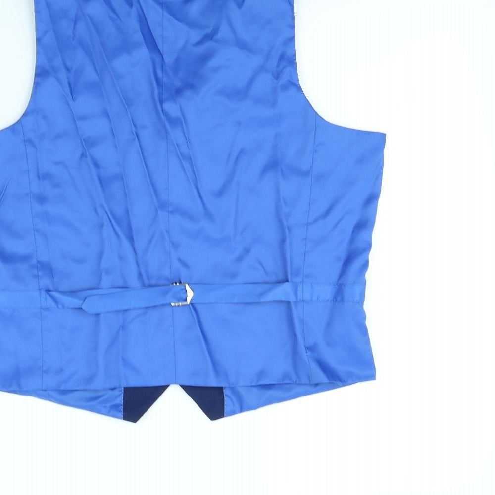 Preworn Mens Blue   Gilet Waistcoat Size 40