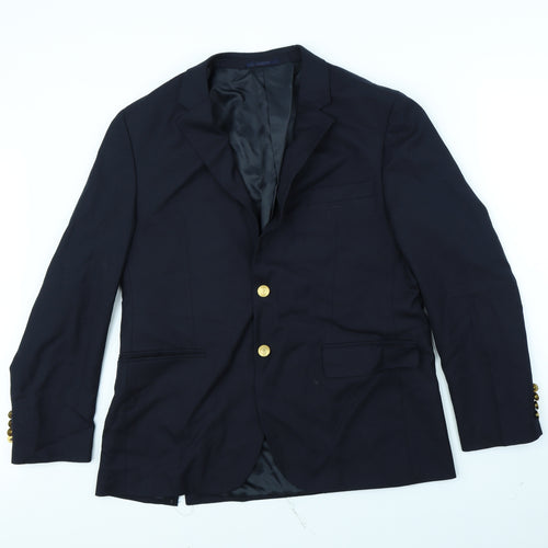 Preworn Mens Blue   Jacket  Size 38  - shoulder pads