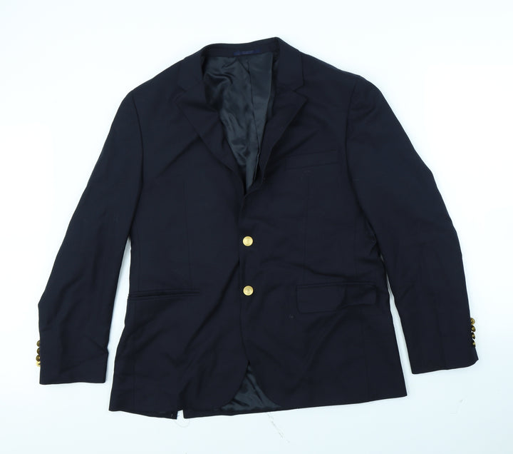 Preworn Mens Blue   Jacket  Size 38  - shoulder pads