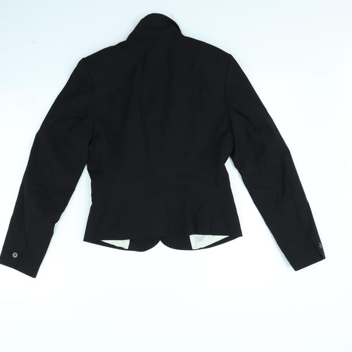 H&M Womens Black   Jacket  Size 8  - shoulder pads