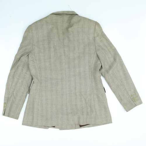 M&S Womens Brown Herringbone  Jacket  Size S