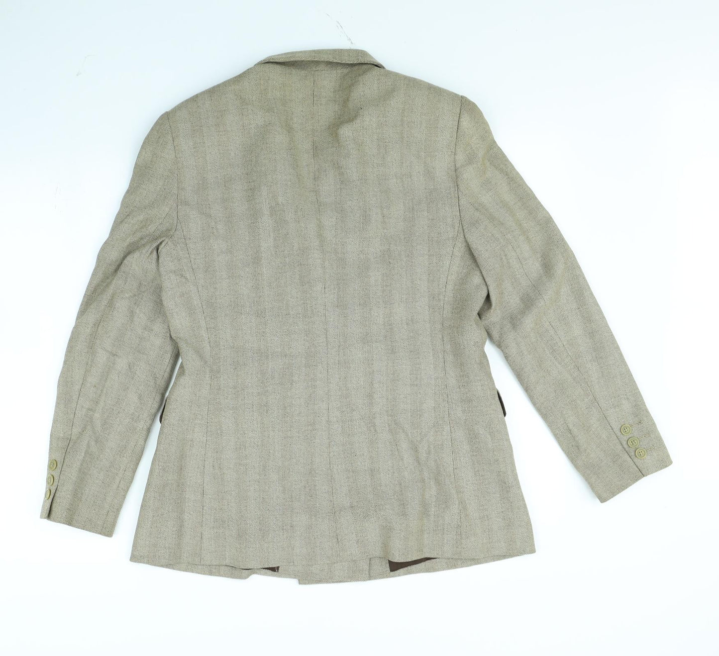 M&S Womens Brown Herringbone  Jacket  Size S
