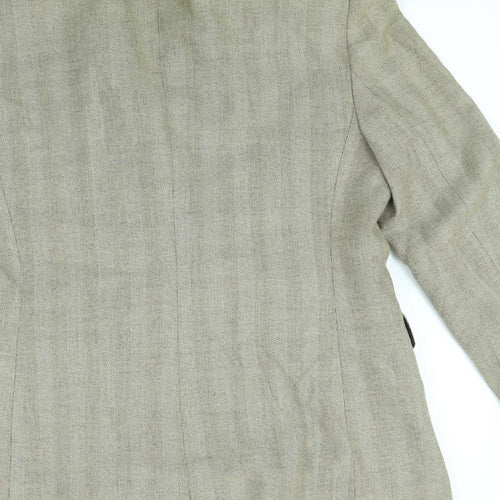 M&S Womens Brown Herringbone  Jacket  Size S