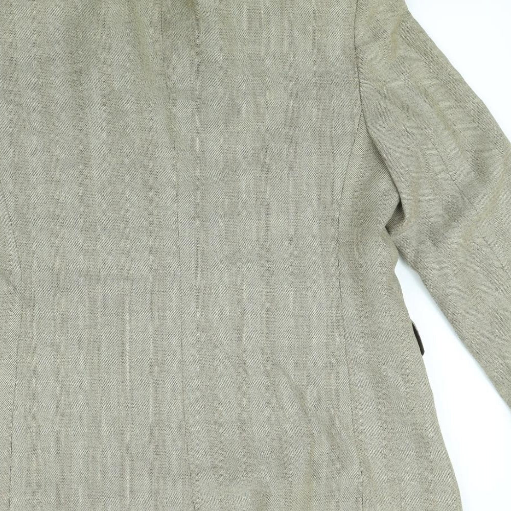 M&S Womens Brown Herringbone  Jacket  Size S
