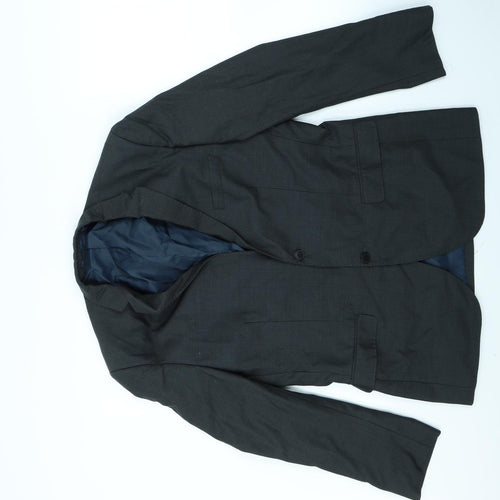 Preworn Mens Blue   Jacket Blazer Size 40  - shoulder pads