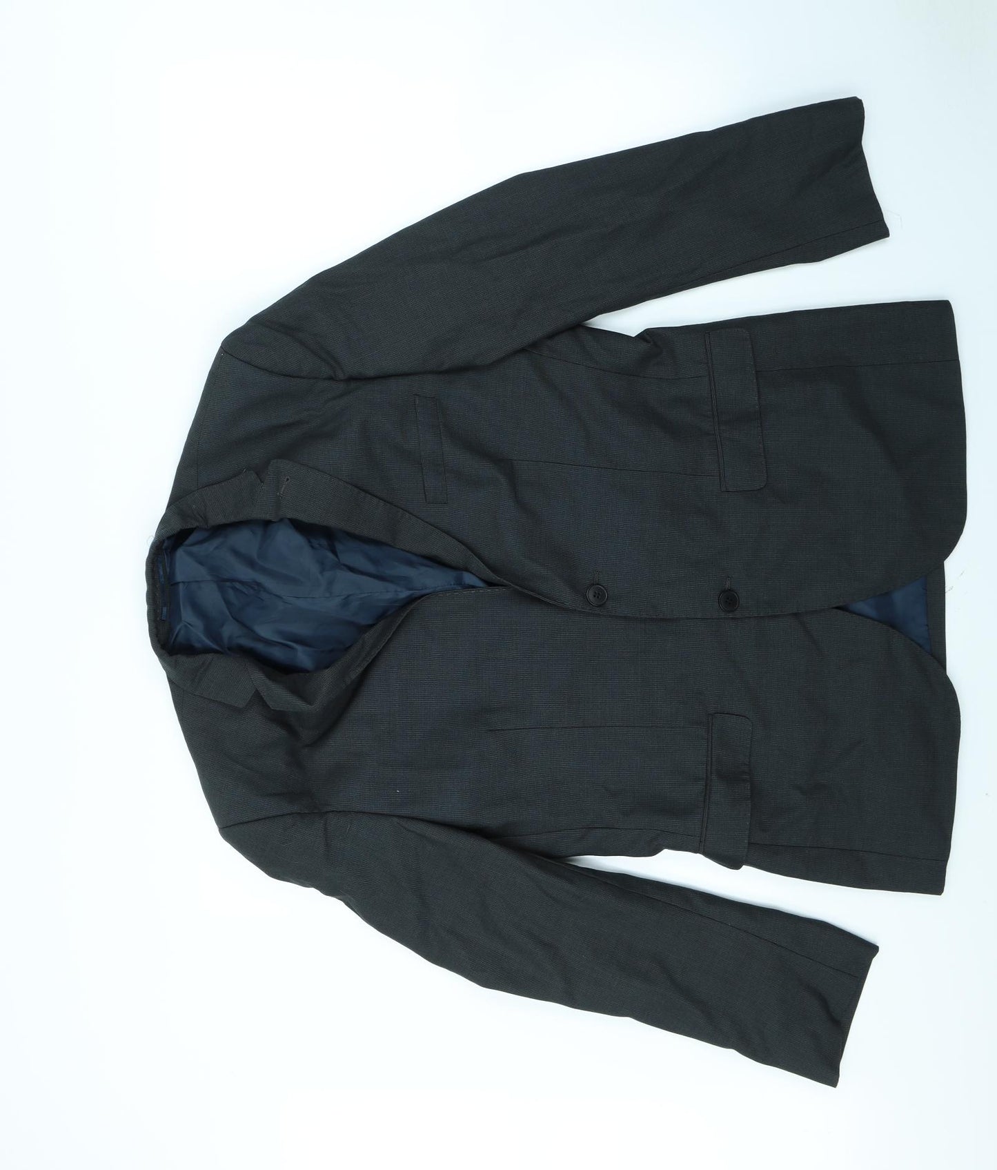 Preworn Mens Blue   Jacket Blazer Size 40  - shoulder pads