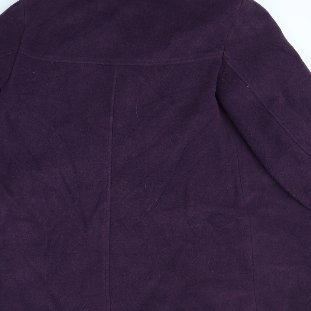 JoJo Maman Bébé Womens Purple   Overcoat Coat Size 12
