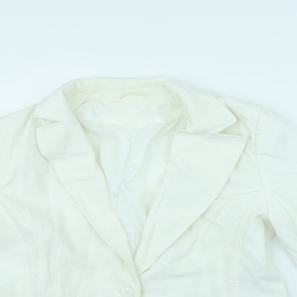Dorothy Perkins Womens White   Jacket Blazer Size 16