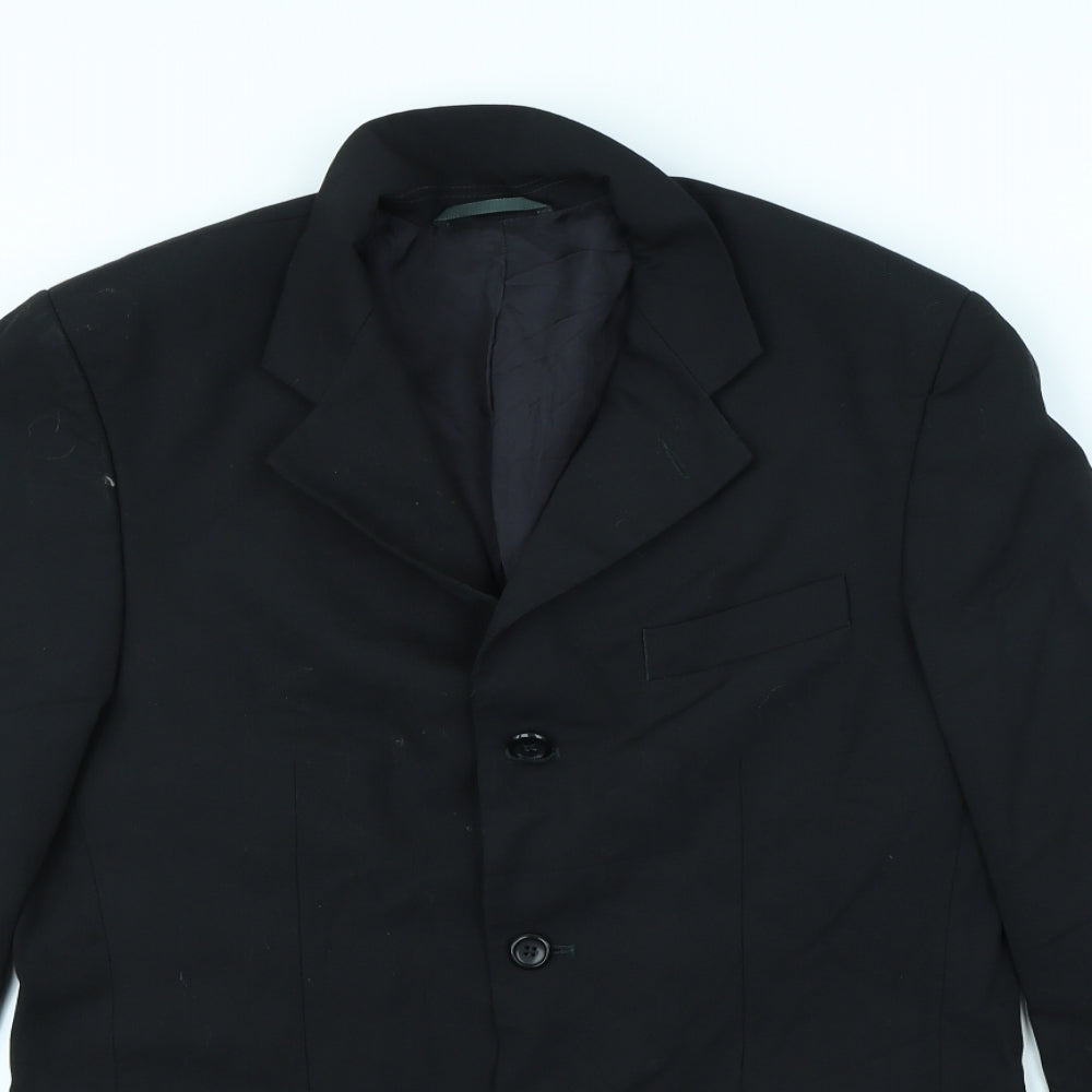 Jonathan Adams Mens Black   Jacket Blazer Size 36  - shoulder pads