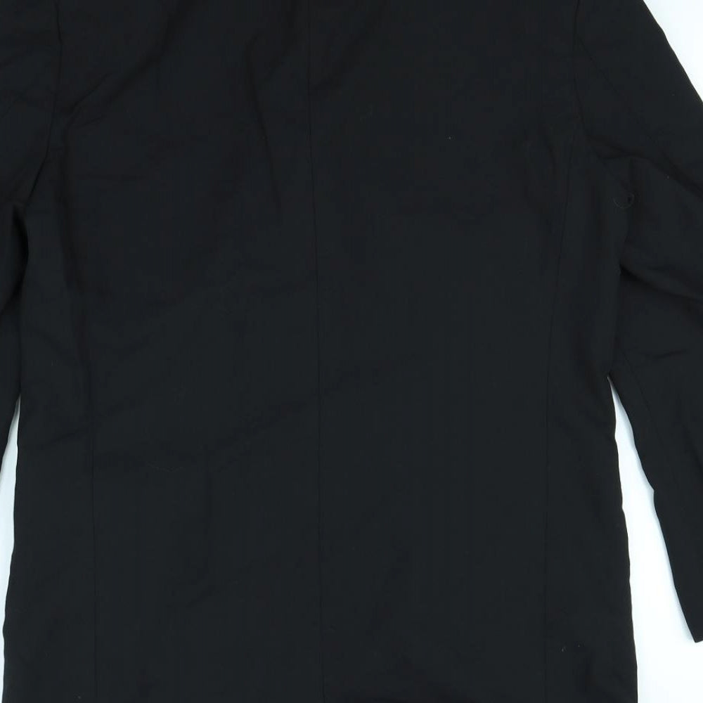 Jonathan Adams Mens Black   Jacket Blazer Size 36  - shoulder pads