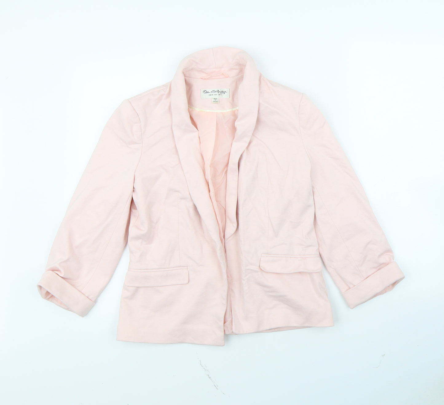 Miss Selfridge Womens Pink   Jacket Blazer Size 12  - shoulder pads