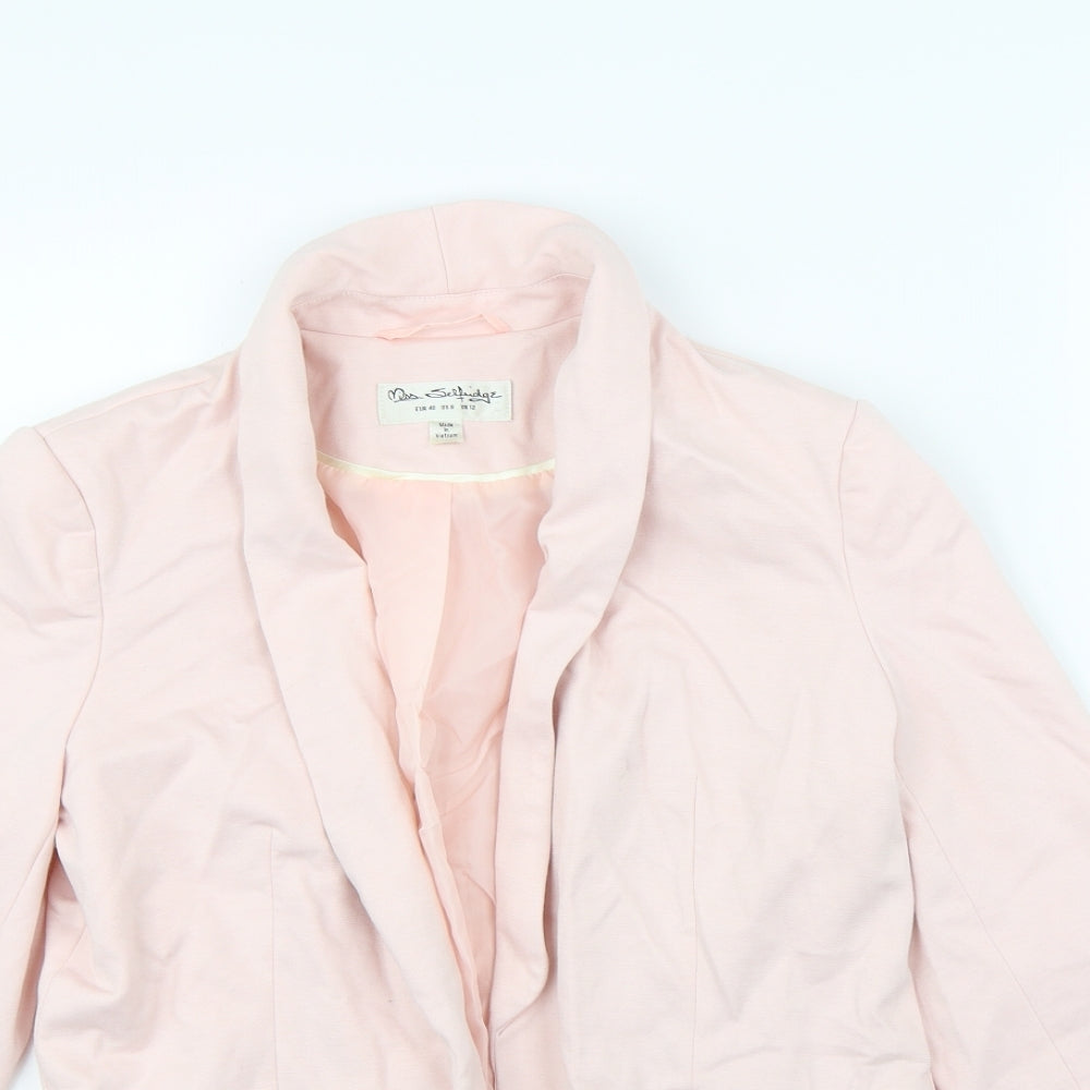 Miss Selfridge Womens Pink   Jacket Blazer Size 12  - shoulder pads