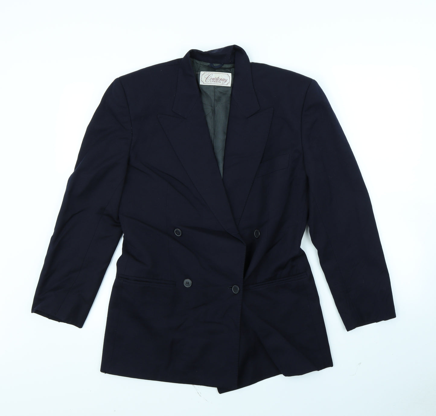Courtenay Mens Blue   Jacket Blazer Size 36  - shoulder pads