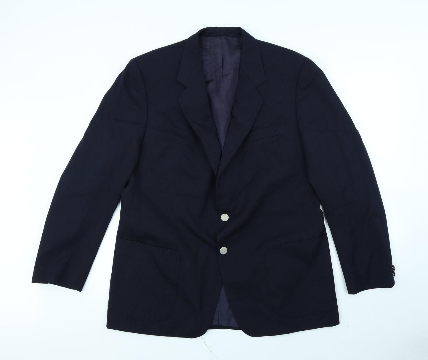 Preworn Mens Blue   Jacket Blazer Size 40  - shoulder pads