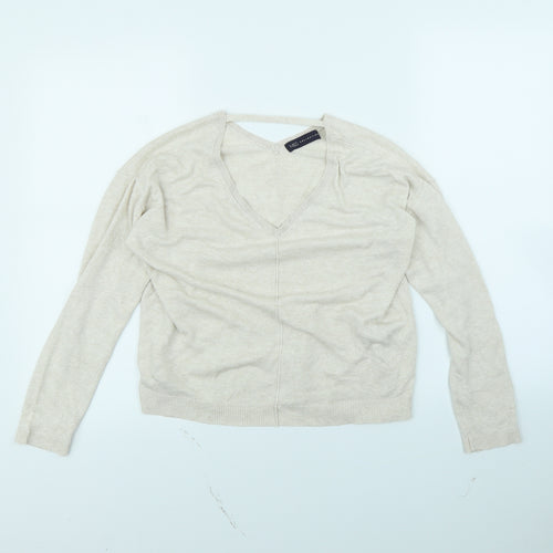 m&s Womens Beige   Pullover Jumper Size 12