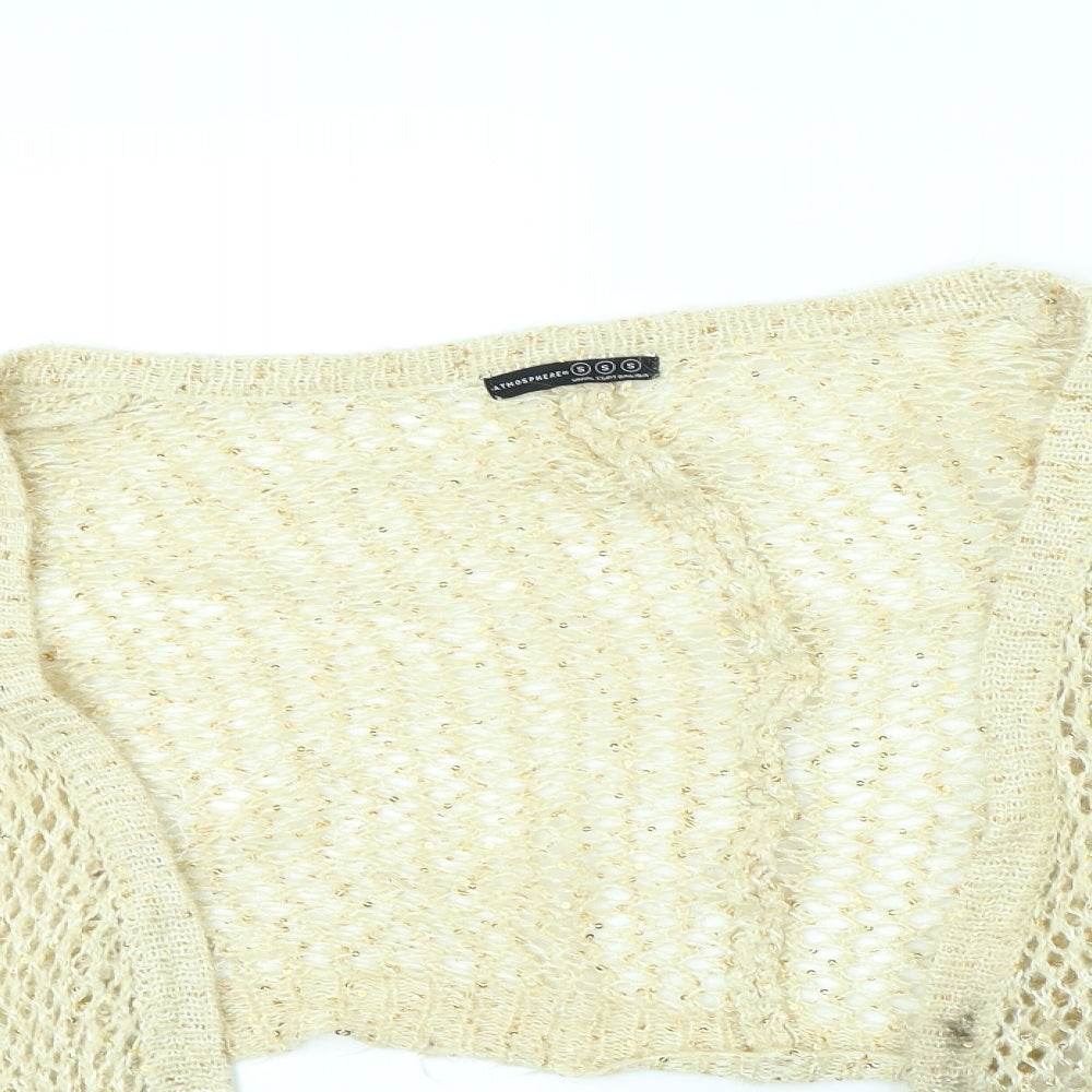 Atmosphere Womens Gold   Jacket  Size S