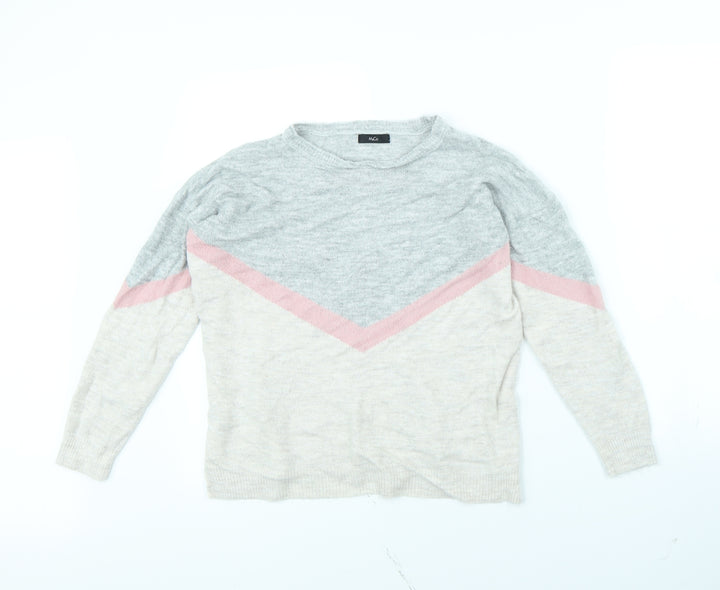 M&Co Womens Beige Pullover Jumper Size 10