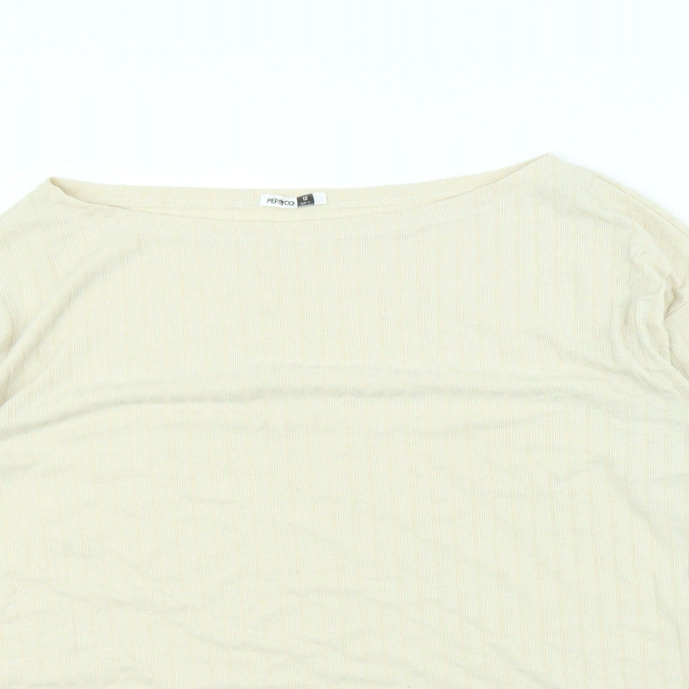Pep & co Womens Beige   Pullover Jumper Size 12