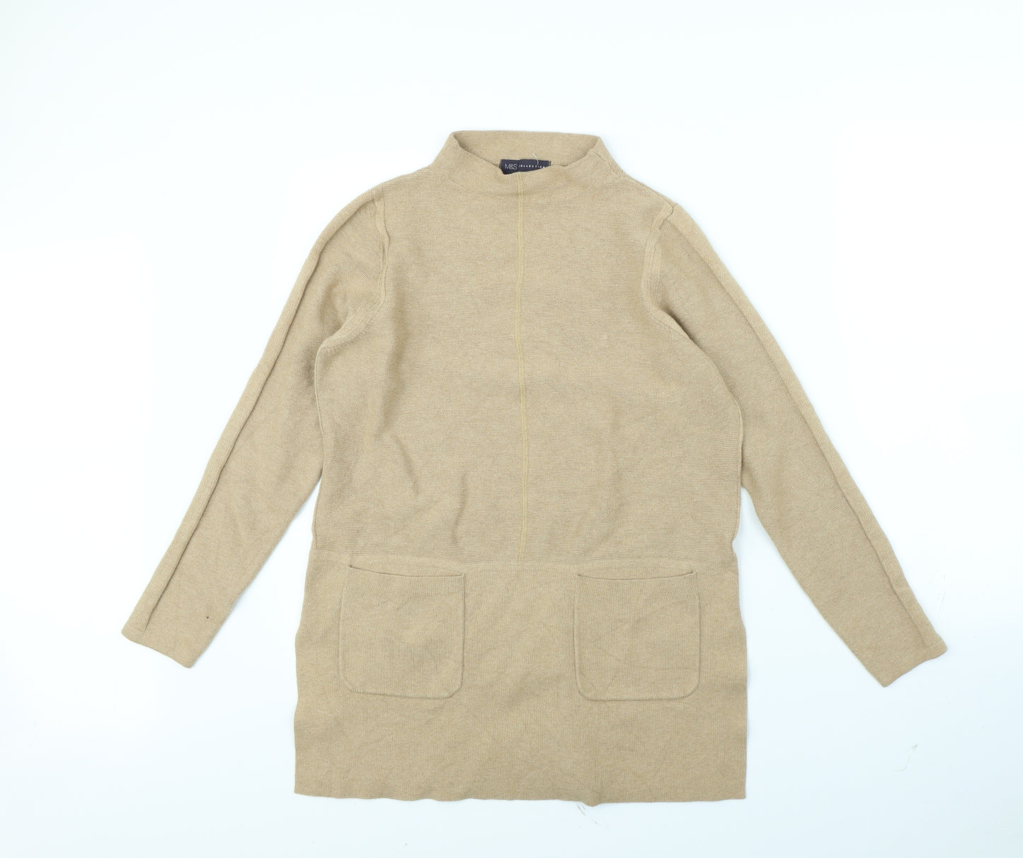 m&s Womens Beige   Pullover Jumper Size 12