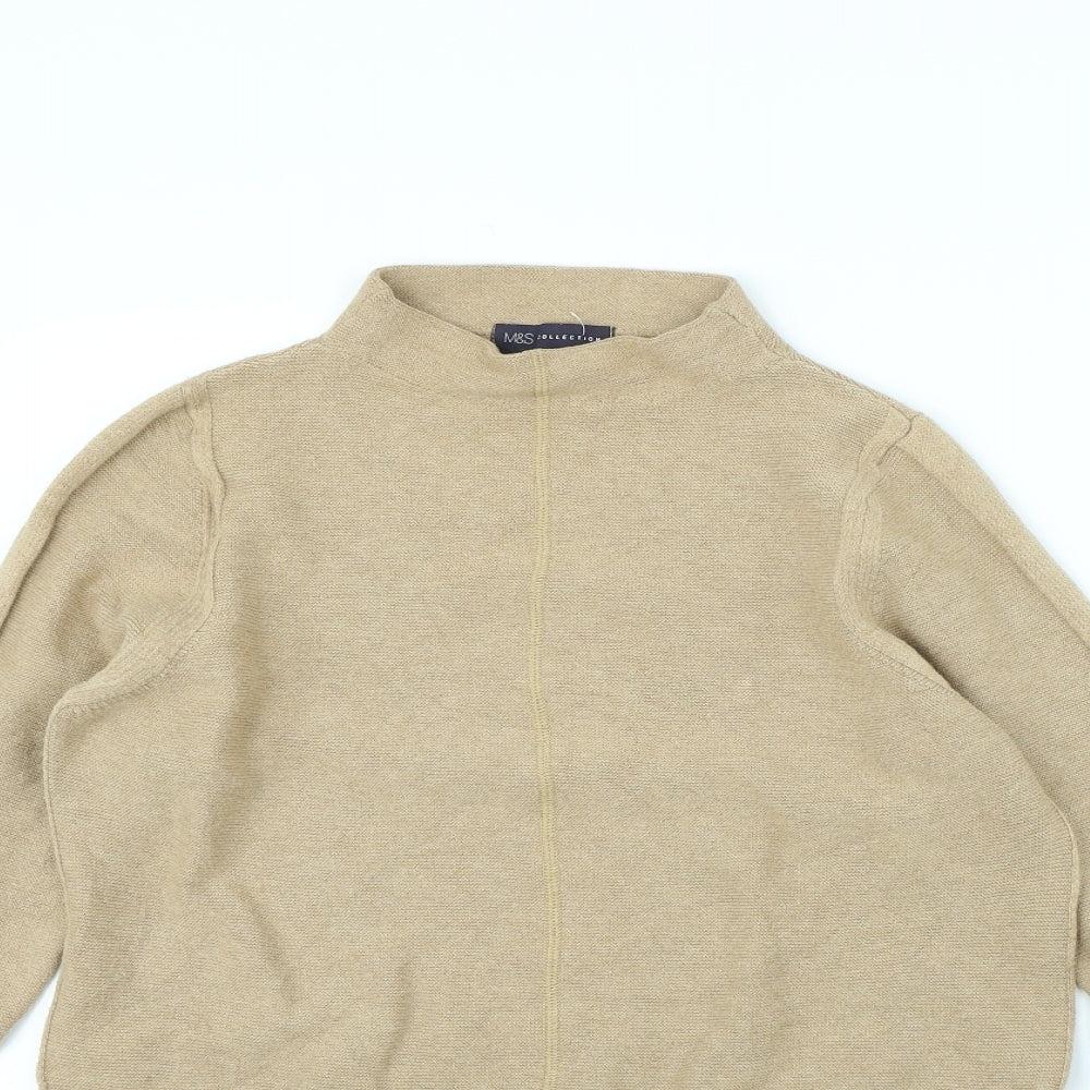 m&s Womens Beige   Pullover Jumper Size 12