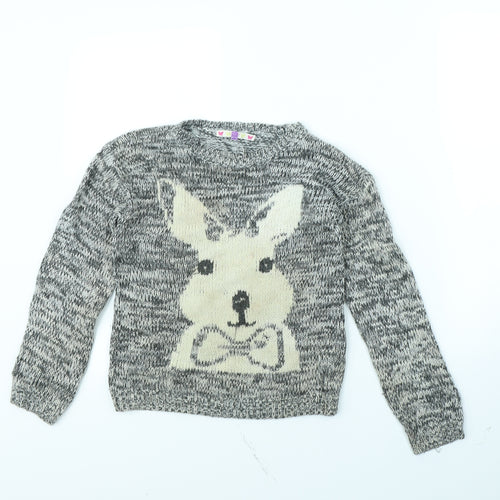 Preworn Womens Grey   Pullover Jumper Size 10  - Rabbit
