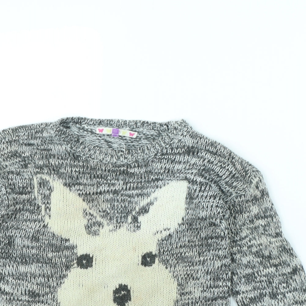 Preworn Womens Grey   Pullover Jumper Size 10  - Rabbit