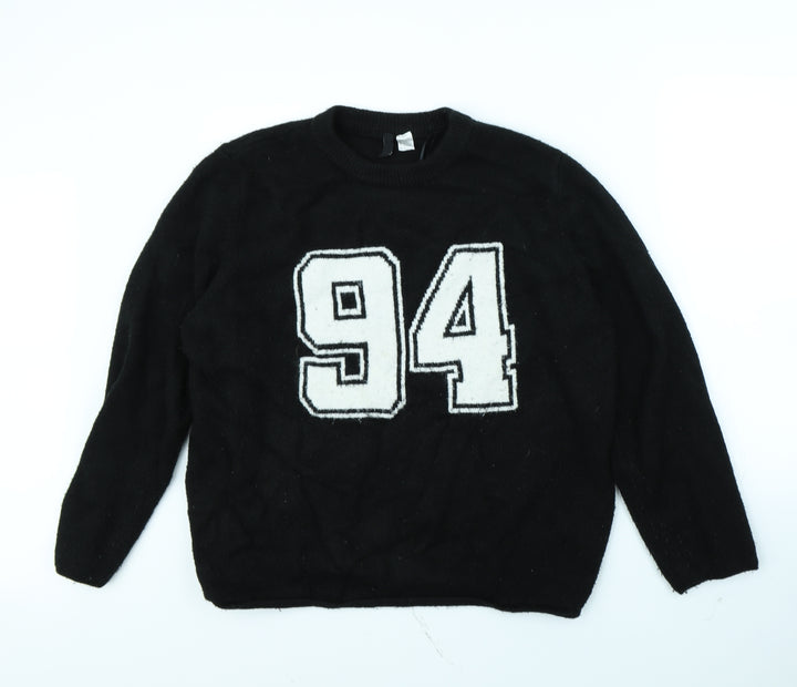 Divided Womens Black Pullover Jumper Size L - 94