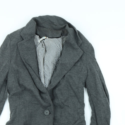 Denim & Co. Womens Grey   Jacket  Size 10